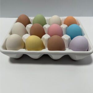 Colorful Ceramic Egg Set